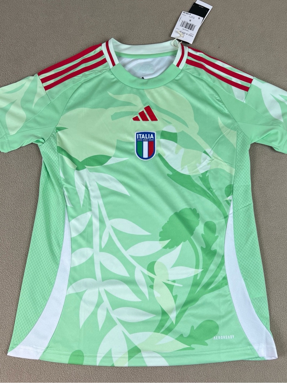 Adidas Italy 25 Womens Away Soccer Football Italia World Cup Jersey Sz S, JF0600